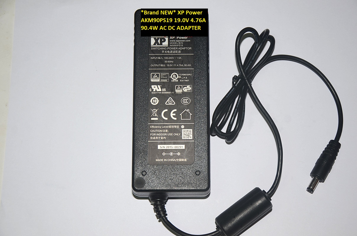 *Brand NEW* 19.0V 4.76A 90.4W XP Power AC100-240V AKM90PS19 AC DC ADAPTER